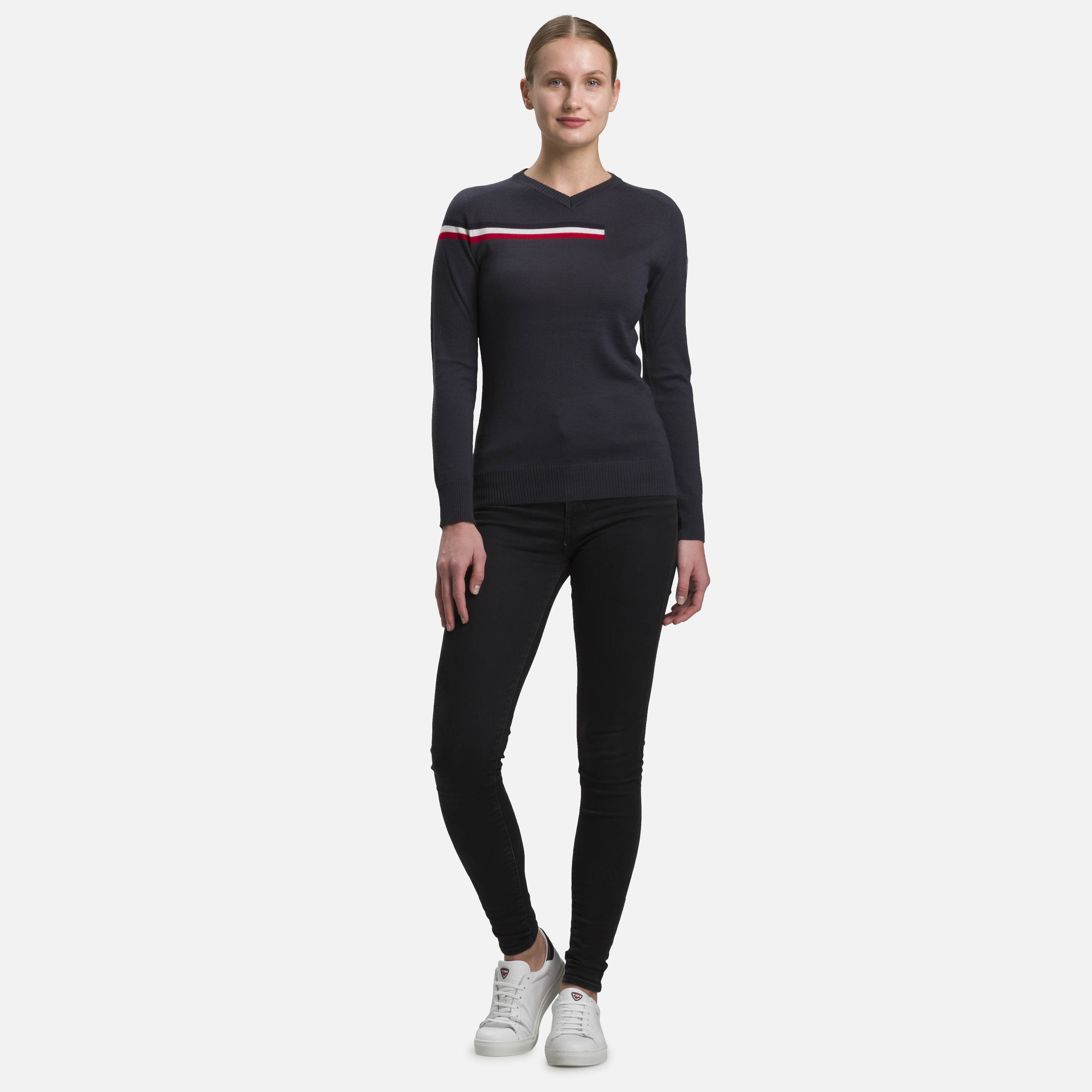 Pull Diago col V Femme