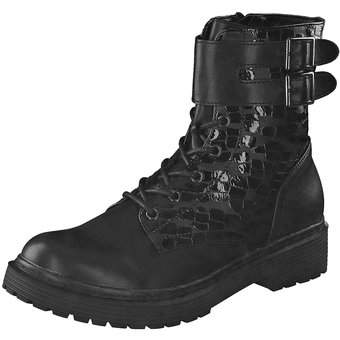 smiling for feet Schnür Boots in schwarz