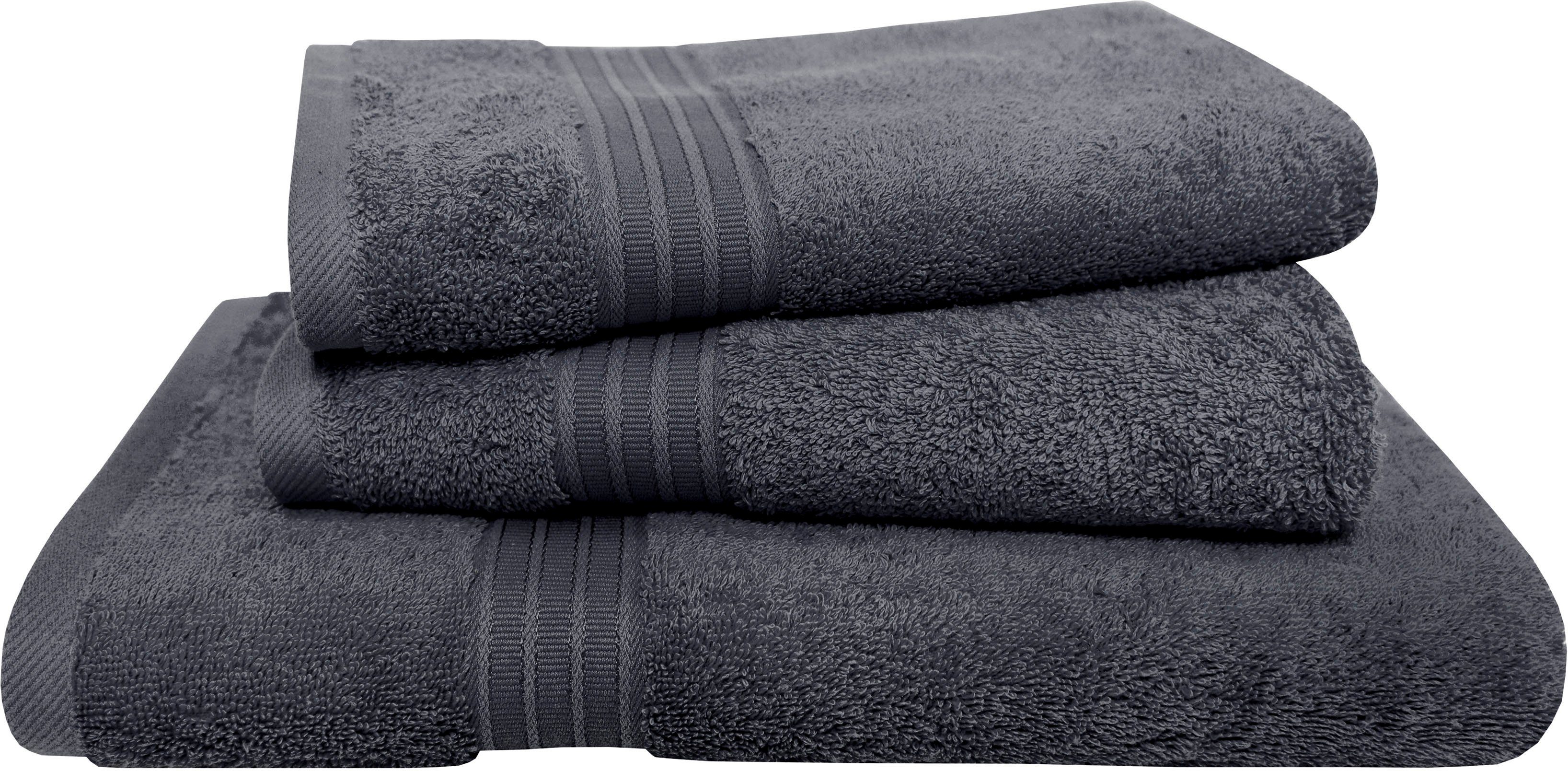 Dyckhoff Handtuch Set Siena, Frottier, (Set, 3-tlg), mit Bordüre