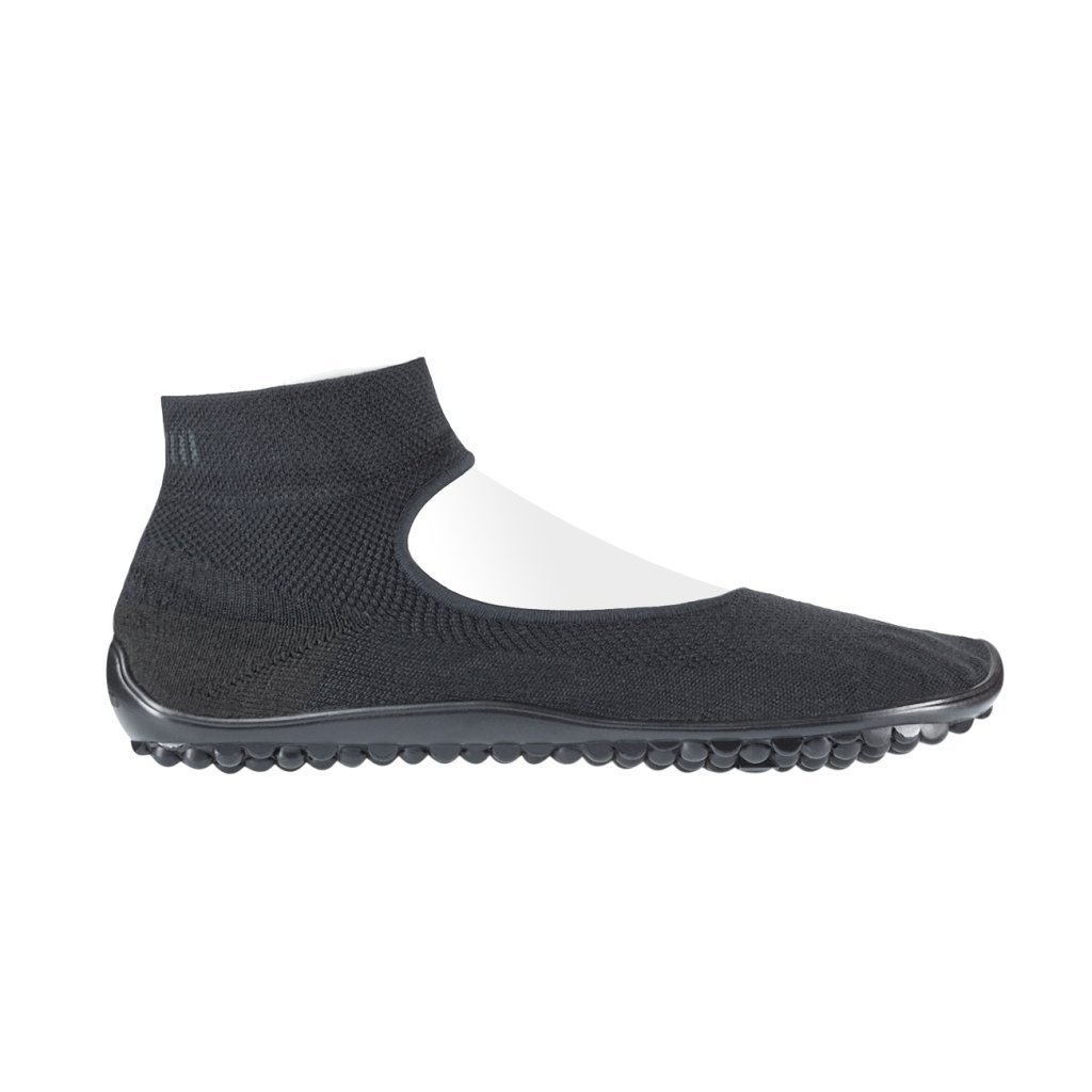 Leguano Ballerinas Black Sockenschuhe