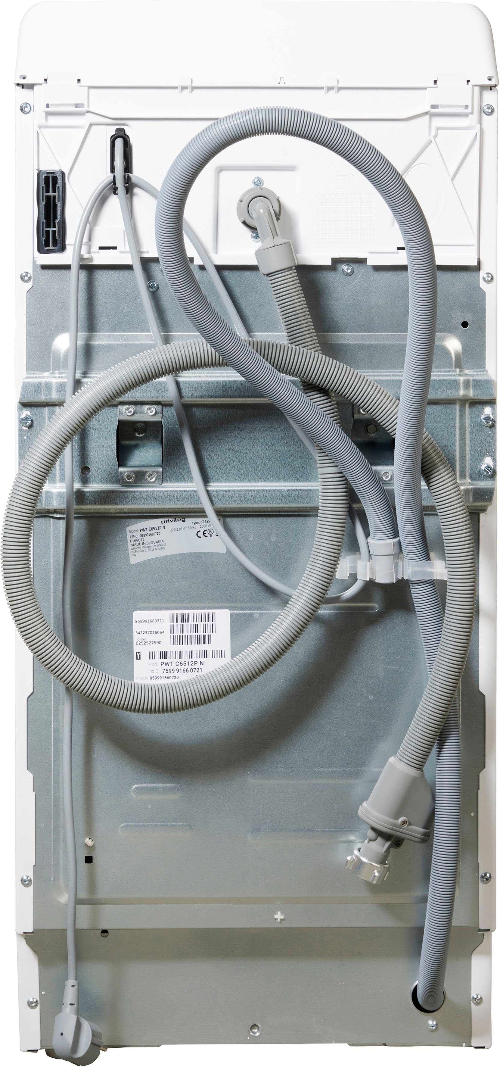 Privileg Waschmaschine Toplader PWT C6512P N, 6,5 kg, 1200 U/min