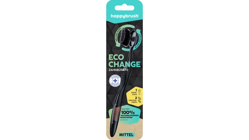 happybrush Zahnbürste Eco Change mittel