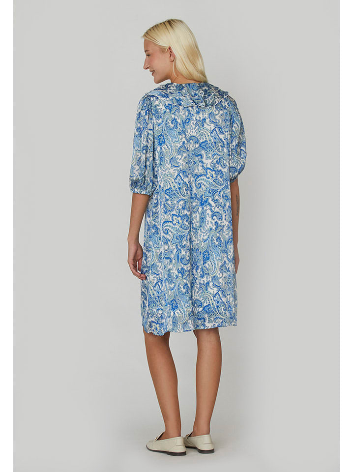 SisterS point Kleid in Blau/ Weiß günstig kaufen