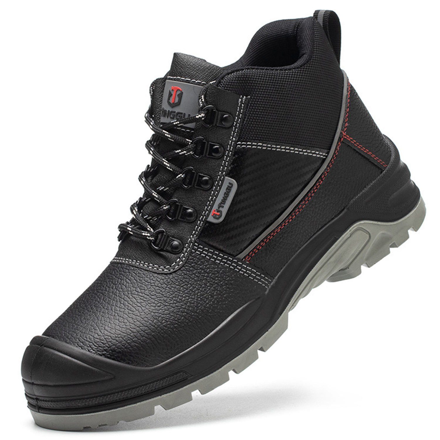 Daisred Herren Arbeitsschutzschuhe Sicherheitsschuhe Stahlkappe Arbeitsschuh