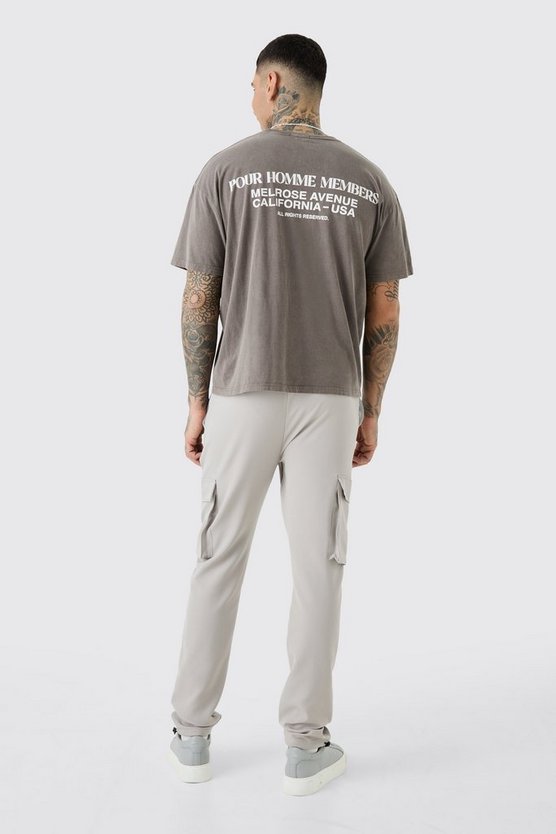 Tall elastische leichte Skinny Cargohose