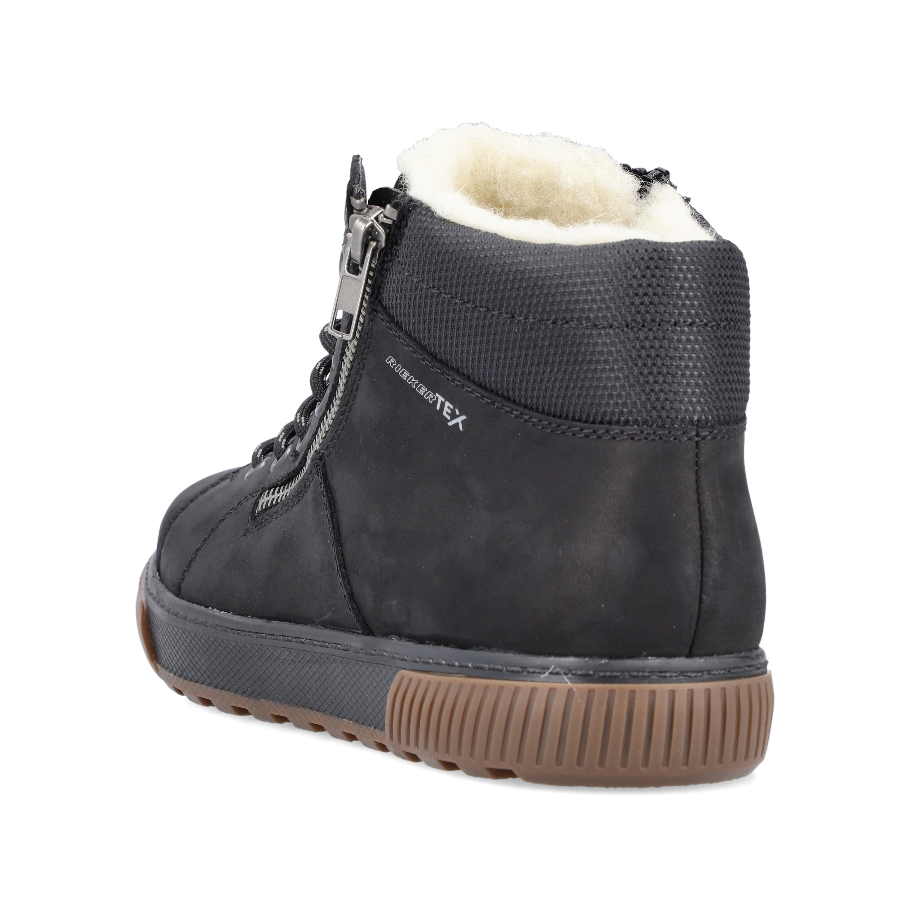Rieker Herren Schnürschuhe asphaltschwarz