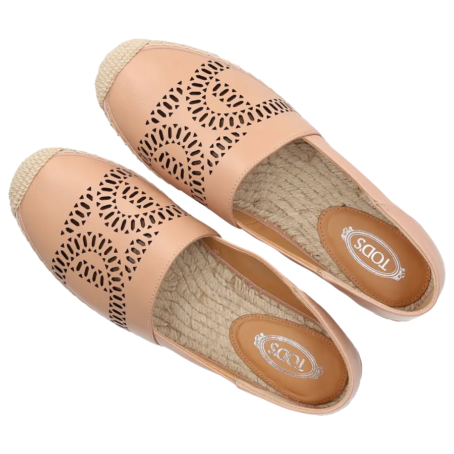 Tod's - Espadrilles Slip-ons KATE Kalbsleder - rosa