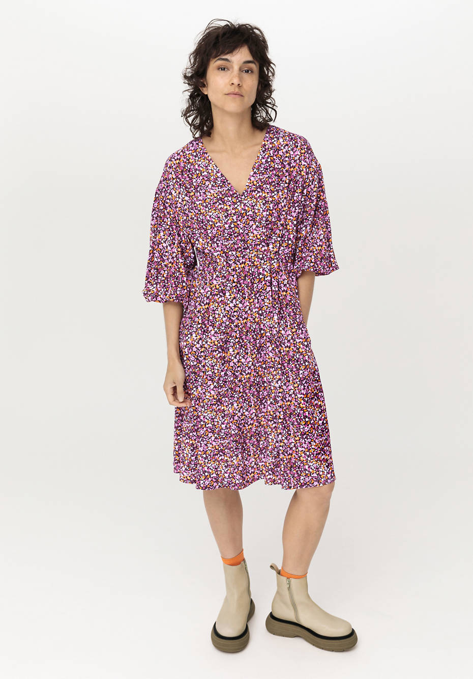Kleid mit Empire-Linie aus LENZING™ ECOVERO™Viskose
