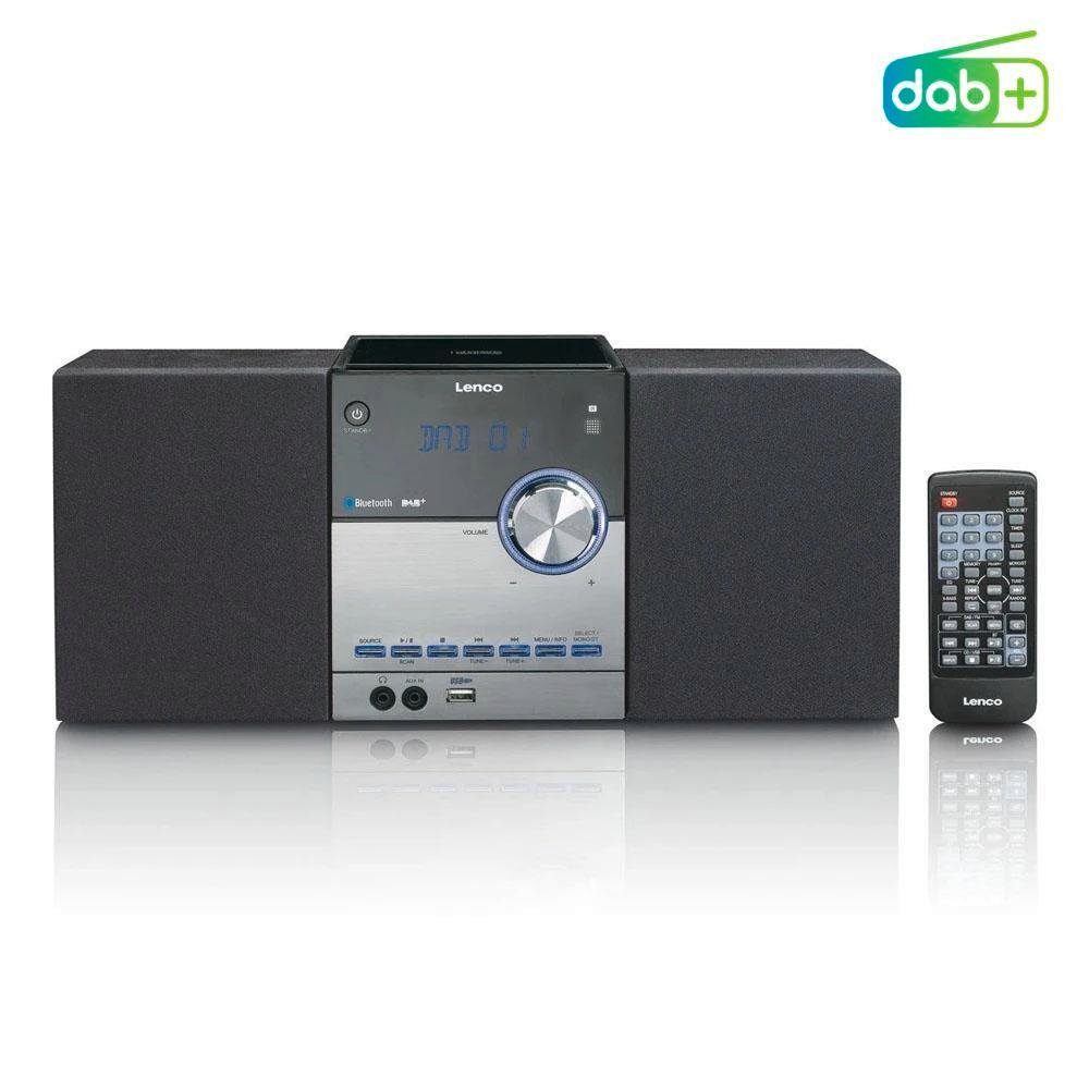 Lenco MC-150 Micro Stereoanlage mit DAB+, FM, CD, BT, USB Microanlage (Digitalradio (DAB), 10 W)