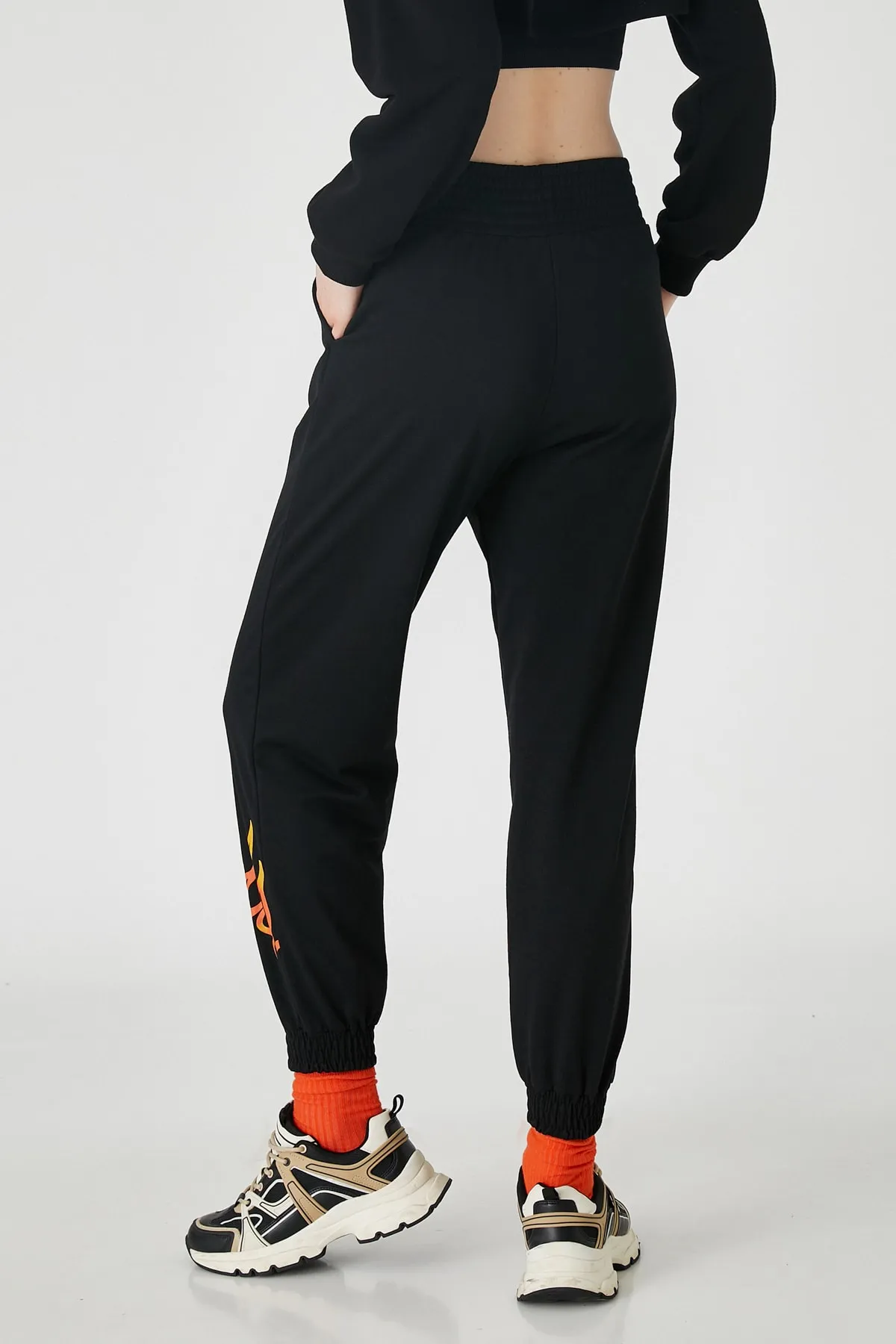 Koton  Schwarze Damen-Jogginghose 3WAL40117IK