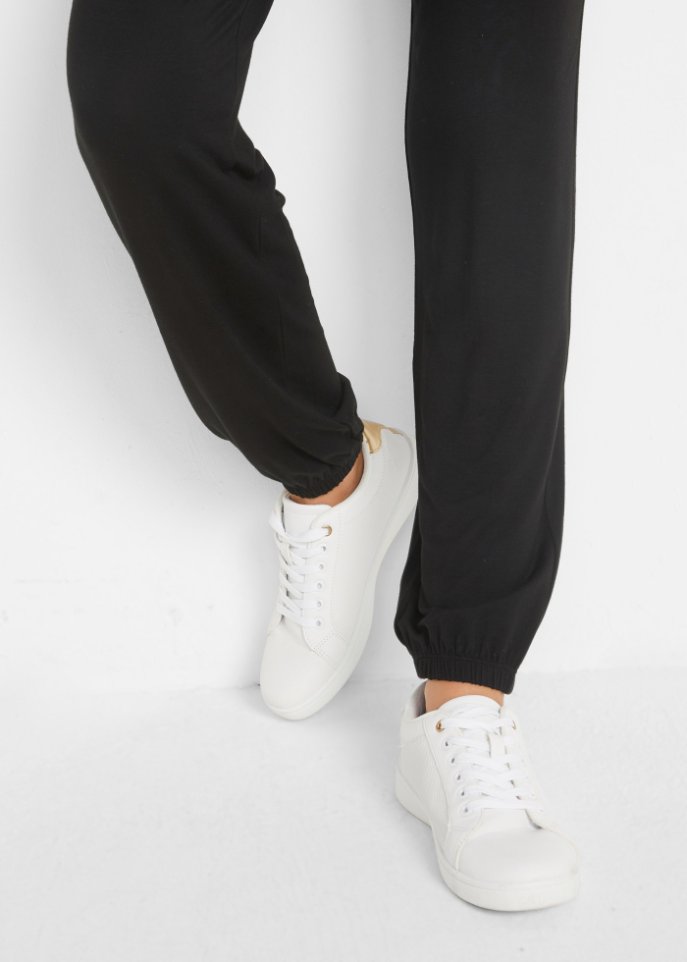 Leichte Jersey-Hose mit Bequembund und Gummizugsaum