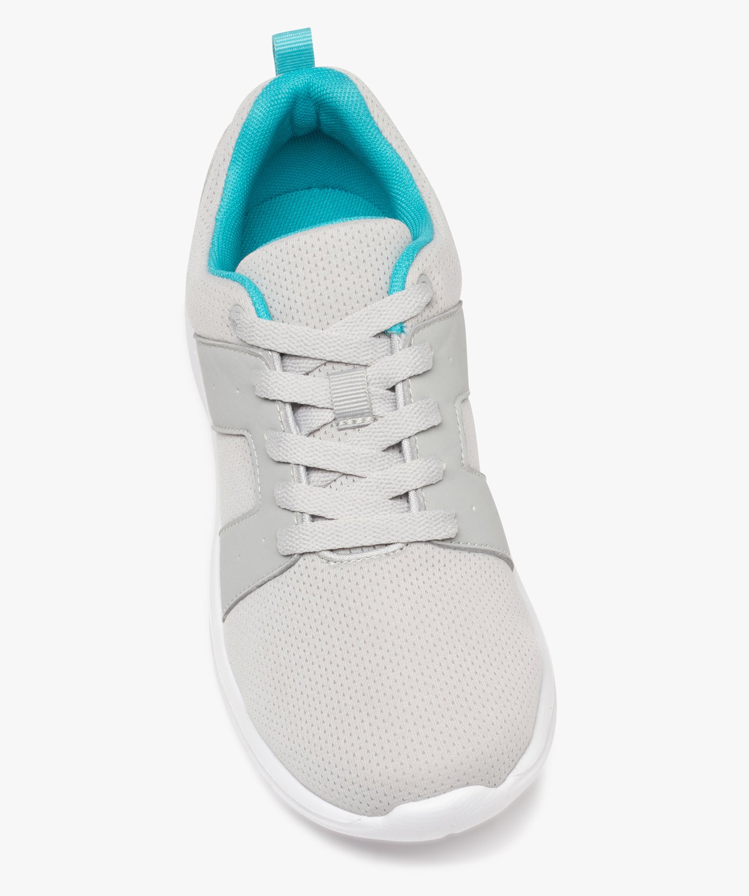 Baskets running en textile uni extralégères femme gris | GEMO