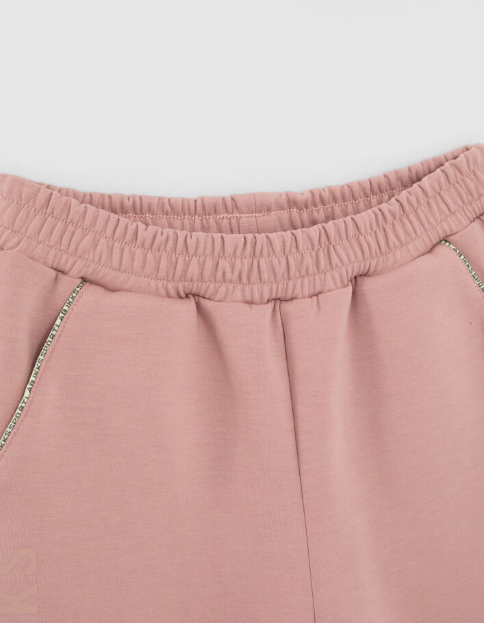 Jogging rose avec print fille