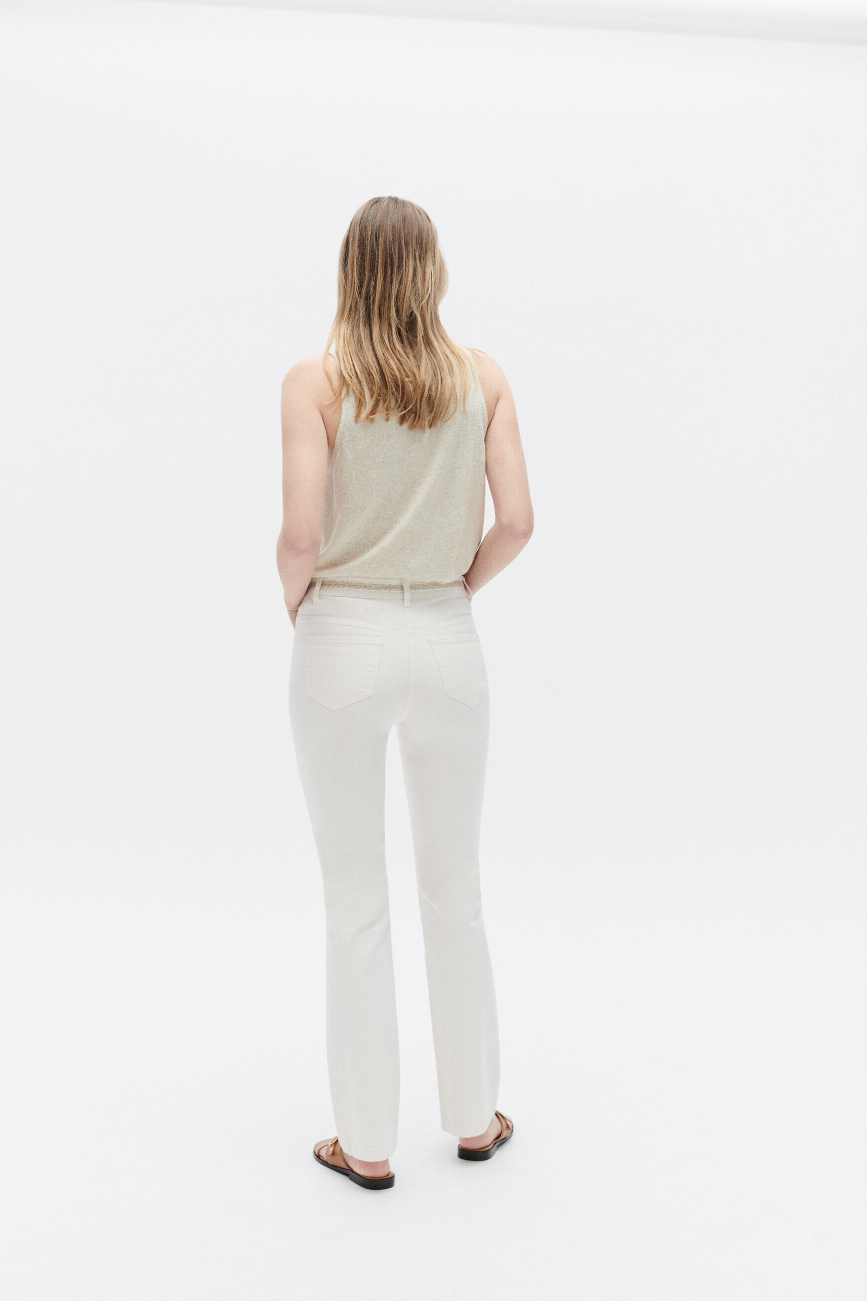 Pantalon pmalcolm ecru femme