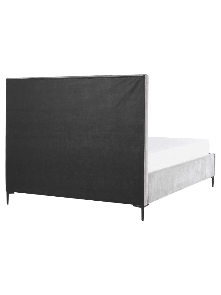 Beliani Doppelbett SEZANNE in Grau/Schwarz - (W) 170 x (H) 142 x (L) 215 cm günstig kaufen onesize