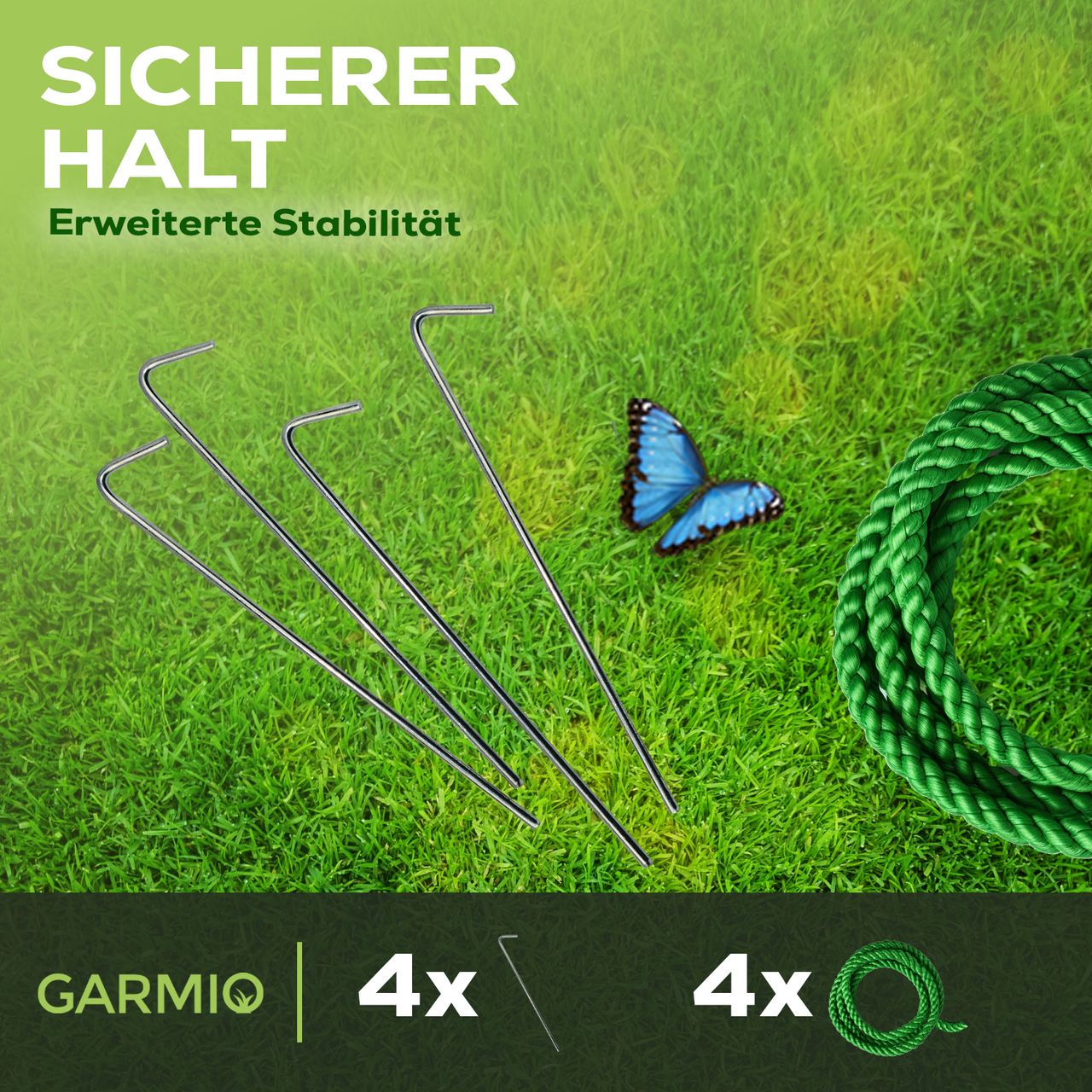 TroniTechnik GARMIO® Foliengewächshaus CICATA, Tomatenzelt, winterfest, 3x2x2m, Frühbeet, Pflanzenhaus