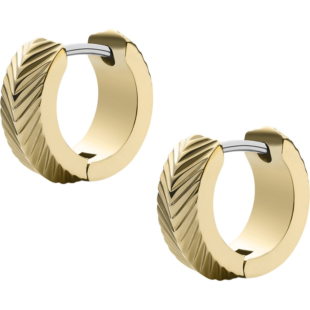 Fossil Créoles Acier inoxydable Boucles d'oreilles