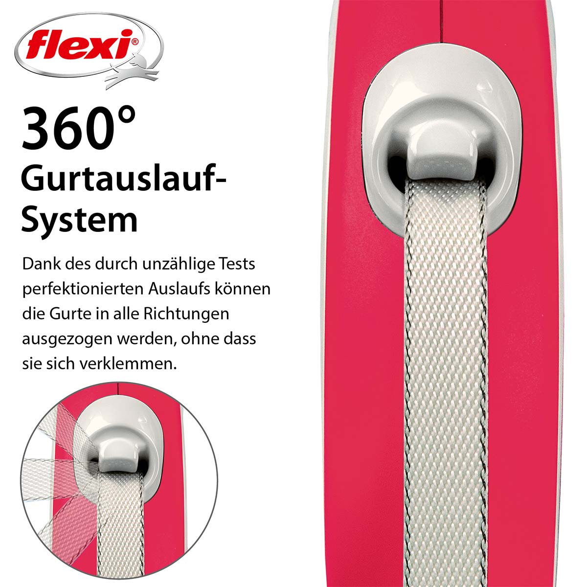 flexi New Comfort Gurtleine rot S 5m günstig kaufen bei ZooRoyal