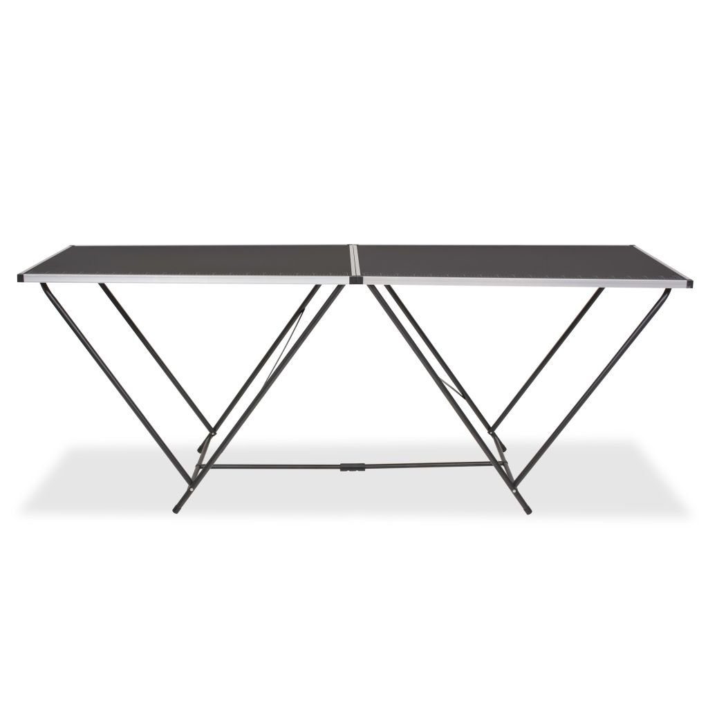 vidaXL Esstisch Tapeziertisch Klappbar MDF und Aluminium 2006078 cm