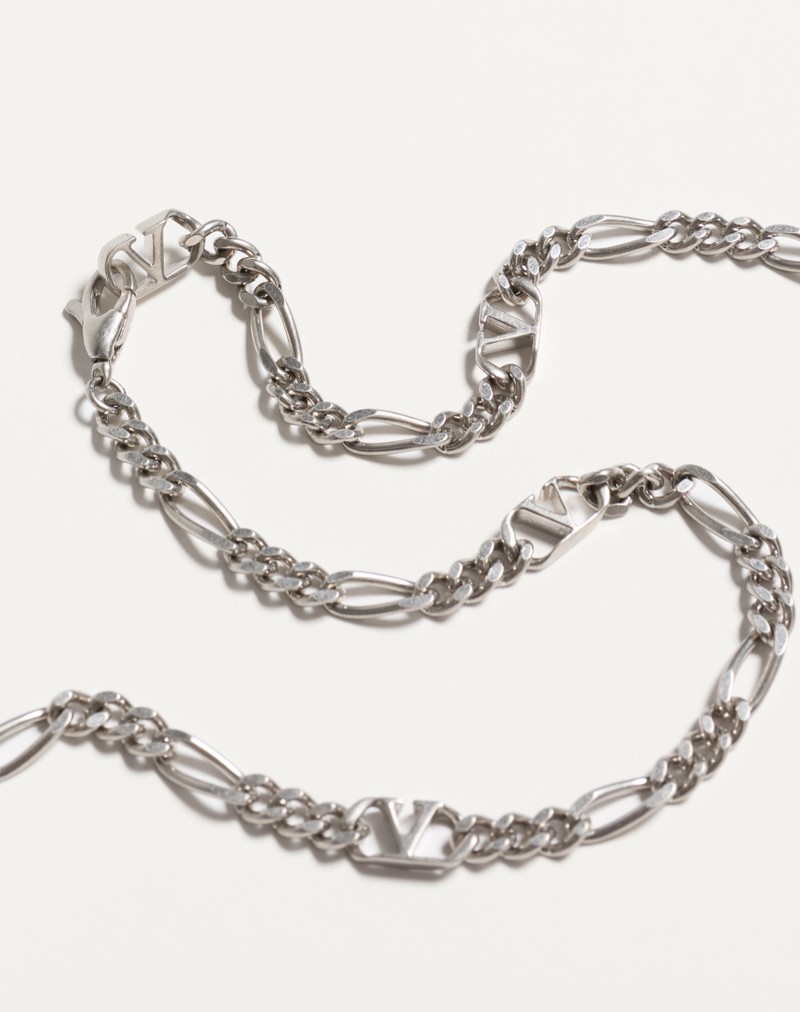 Chez Valentino halskæde i metal, emalje og Swarovski® rhinsten