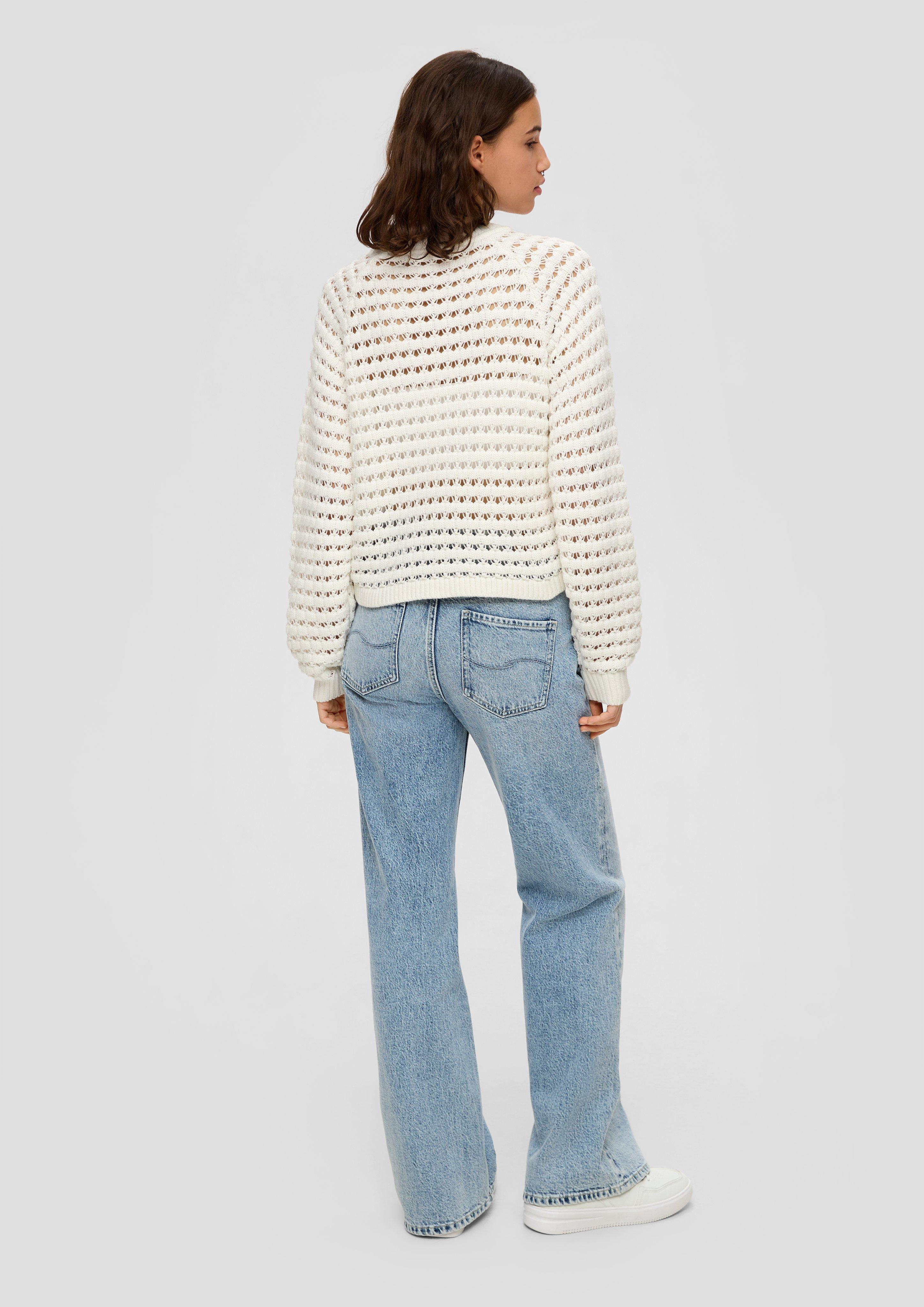 Strickpullover mit Ajourmuster  2140572-0200