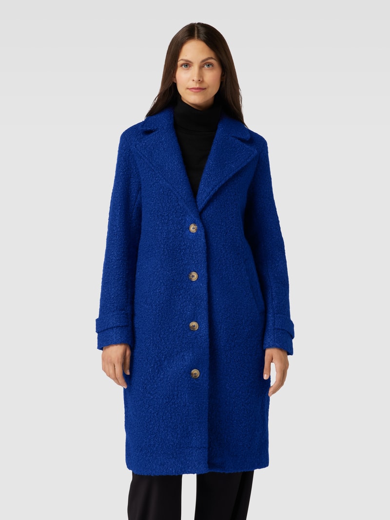 Mantel mit Reverskragen Modell 'Anne' in royalblau