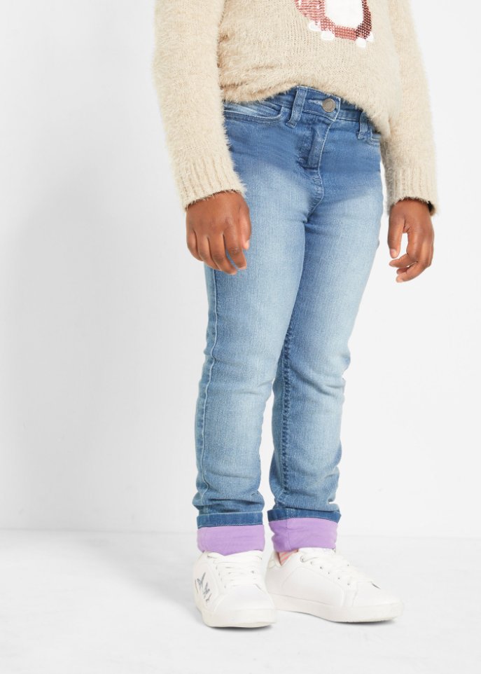 Mädchen Thermojeans mit Jerseyfutter