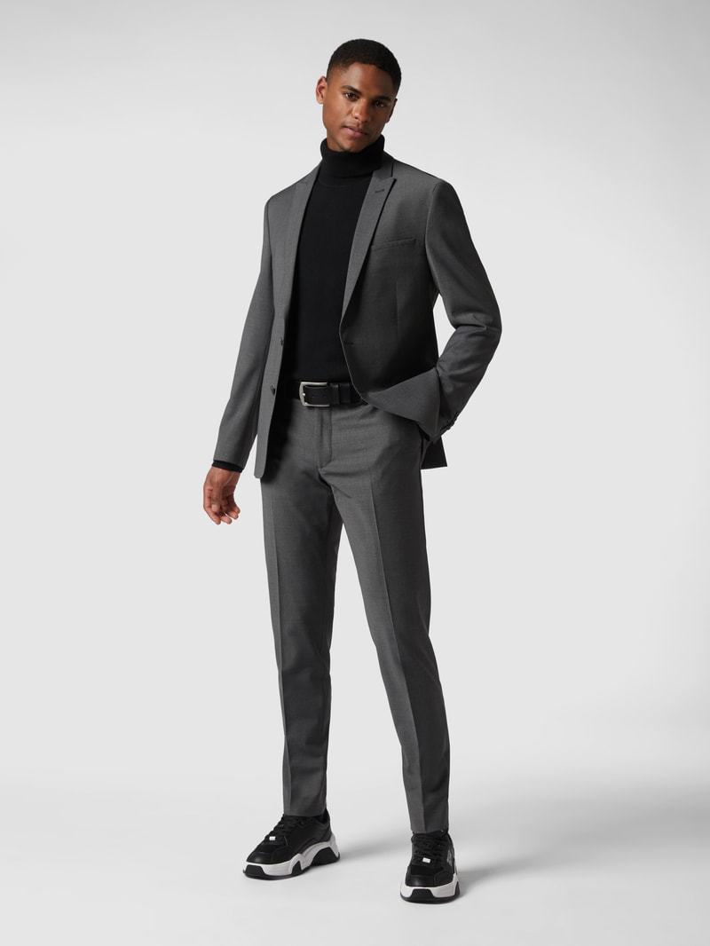 Slim Fit Anzughose mit Stretch-Anteil Modell 'Piet' - 'Drynamic' in mittelgrau