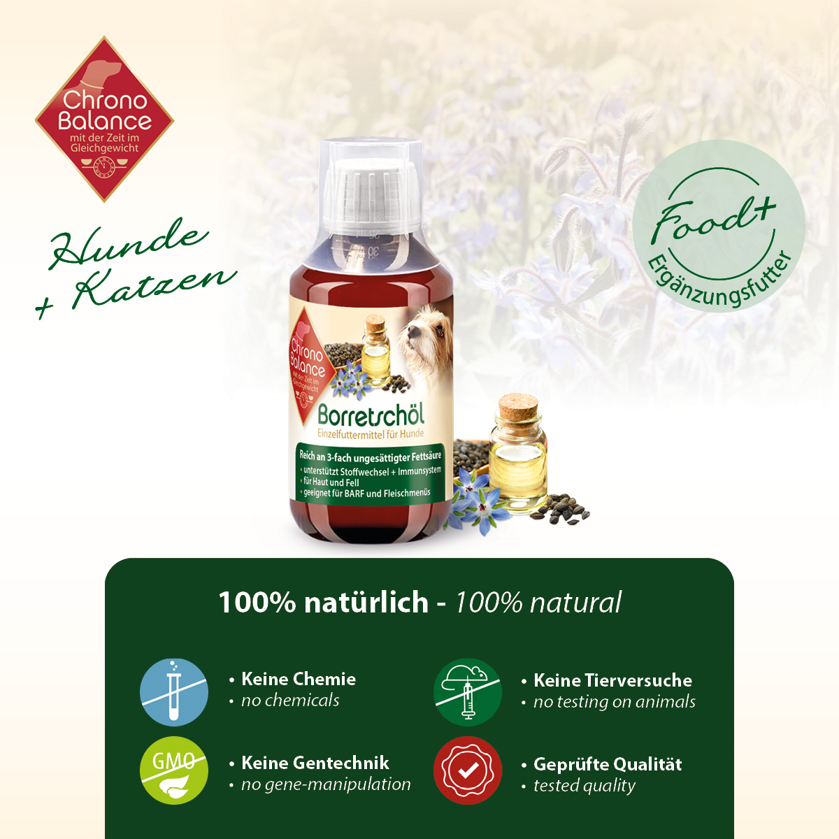 ChronoBalance Ergänzungsfutter & Aufzucht ChronoBalance natürliches Borretschöl