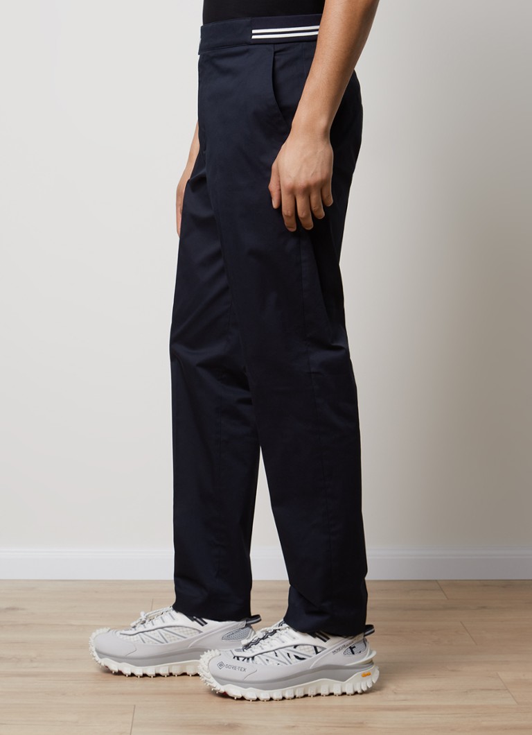 Pantaloni Moncler cu croială dreaptă și buzunare laterale