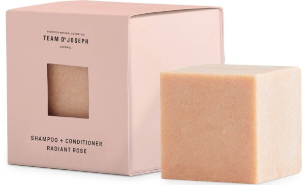 Team Dr. Joseph Zero Waste Radiant Rose Shampoo + Conditioner Festes Shampoo