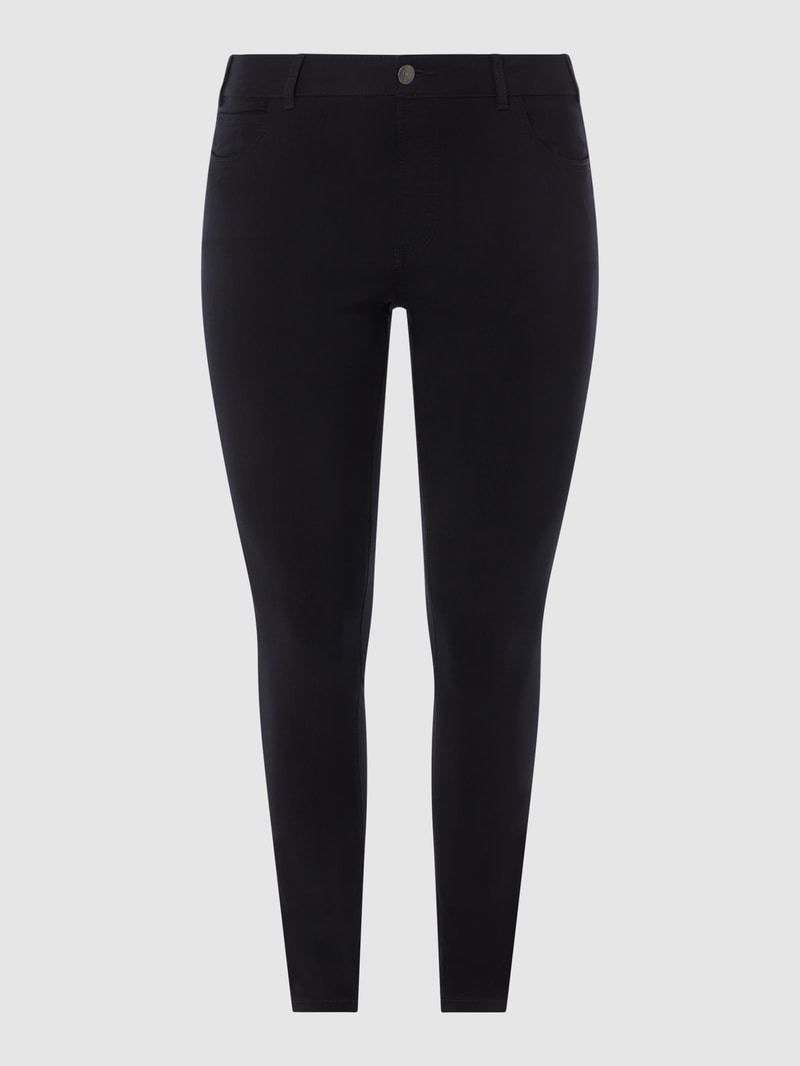 PLUS SIZE Jeans in schmaler Passform mit Stretch-Anteil in schwarz