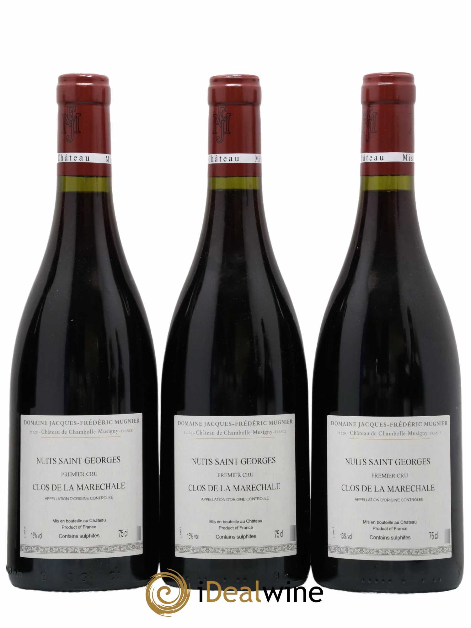 Nuits Saint-Georges 1er Cru Clos de La Maréchale Jacques-Frédéric Mugnier  2017 - Lot de 6 Bouteilles