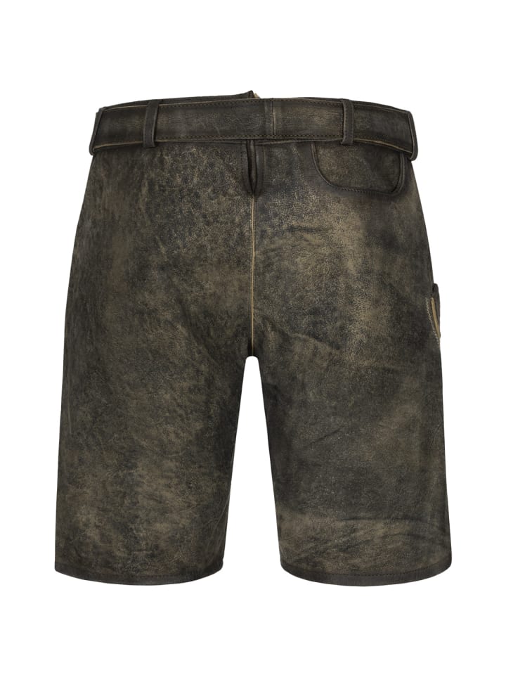 KRÜGER Lederhose Arijus in grau günstig kaufen