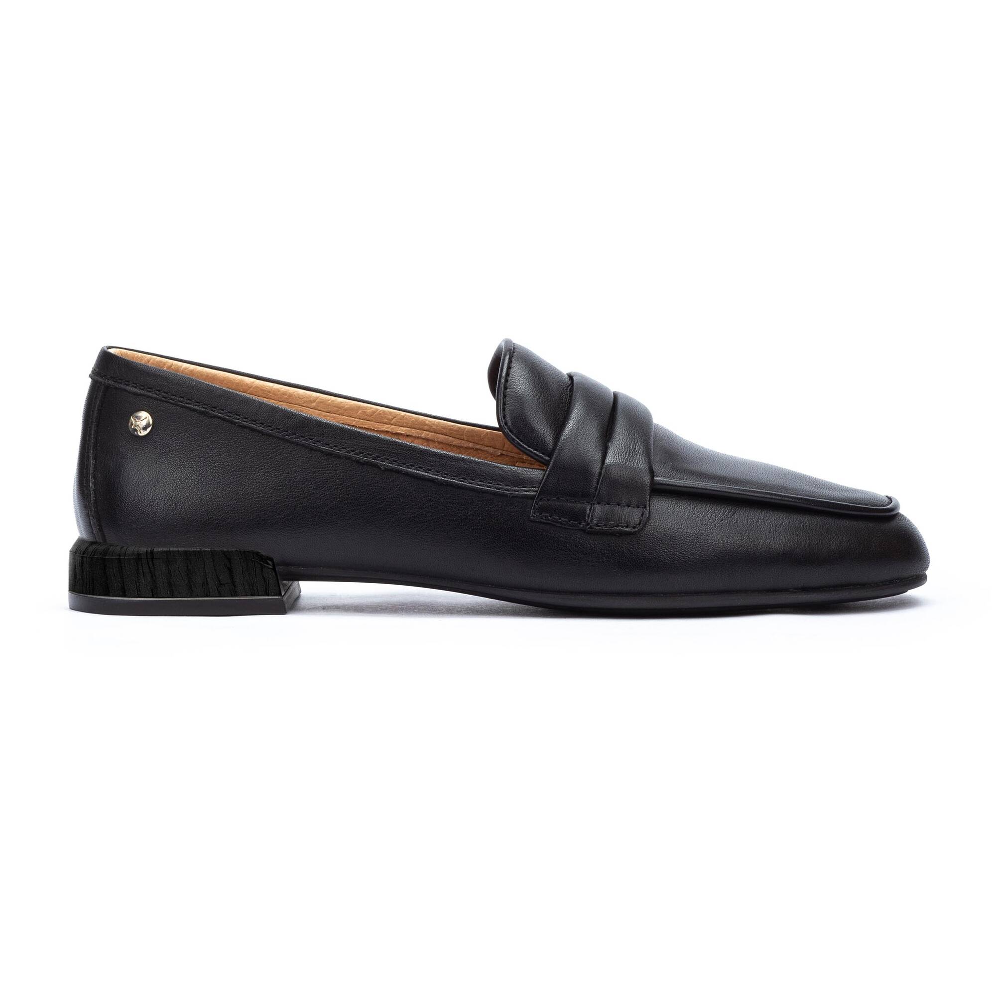 Mokasyny damskie basic - CZARNE