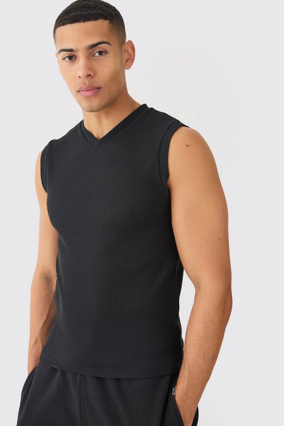 Muscle-Fit Ottoman Tanktop