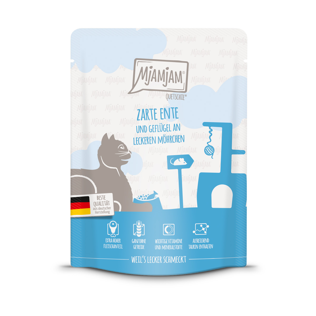MjAMjAM Quetschie Ente & Geflügel mit Möhrchen bei ZooRoyal