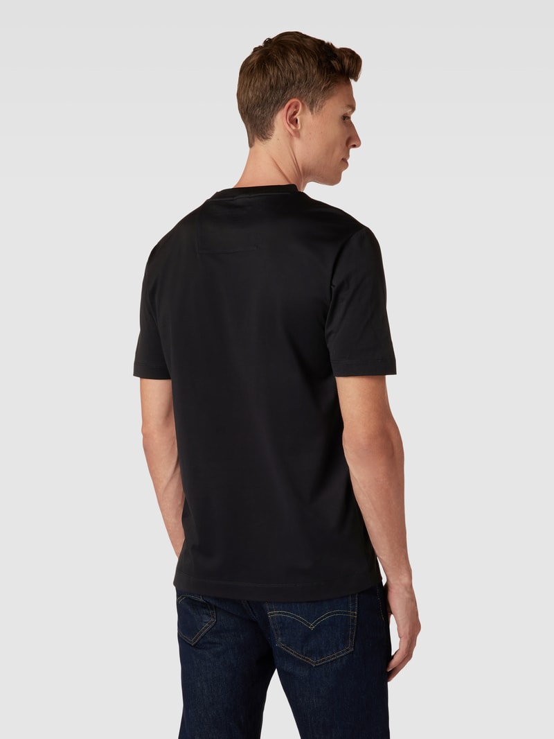 T-Shirt mit Label-Detail - Porsche X Boss Collection in schwarz