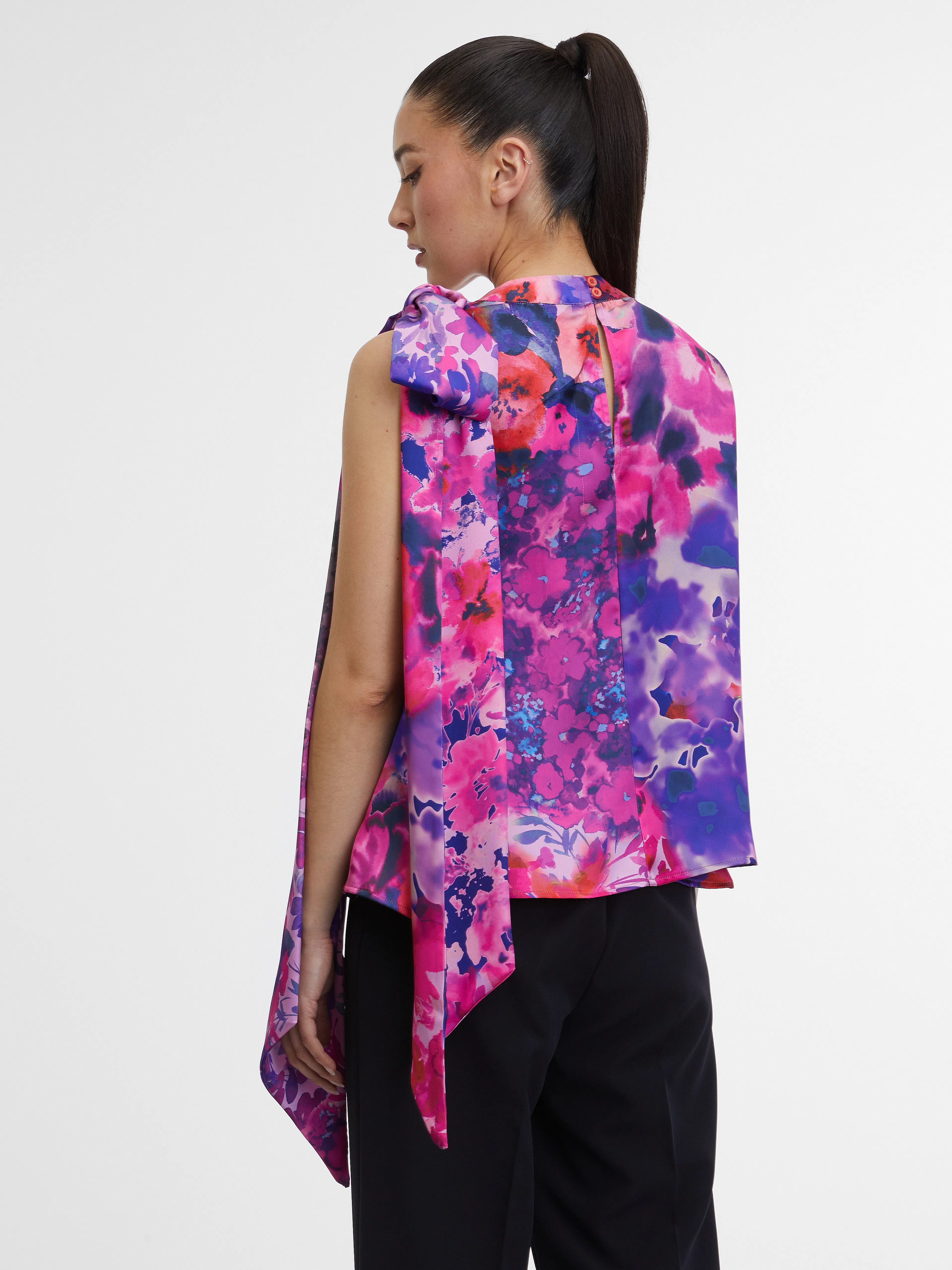 Violettes Damen-Blumen-Top ORSAY