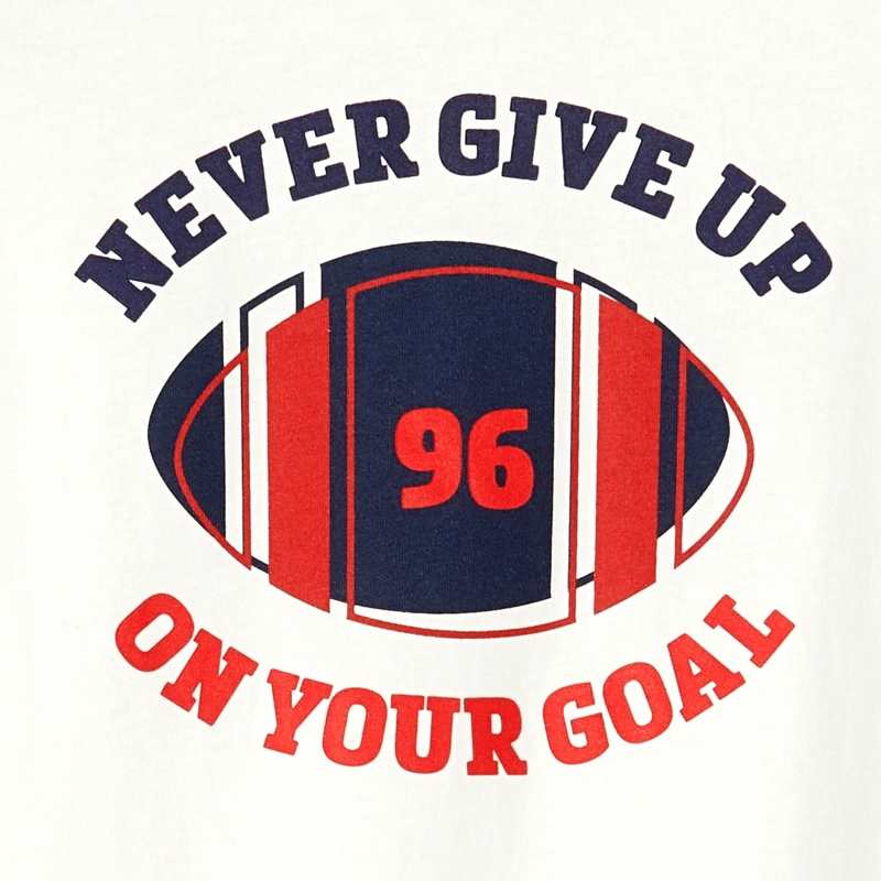 T-shirt manches longues rugby blanc garçon