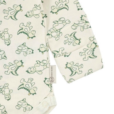 Wickelbody langarm, beige für Jungs