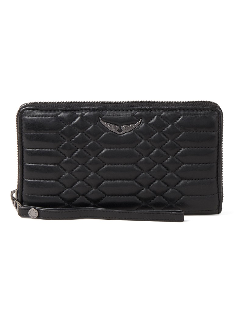 Portofel din piele matlasată Zadig&Voltaire Companion