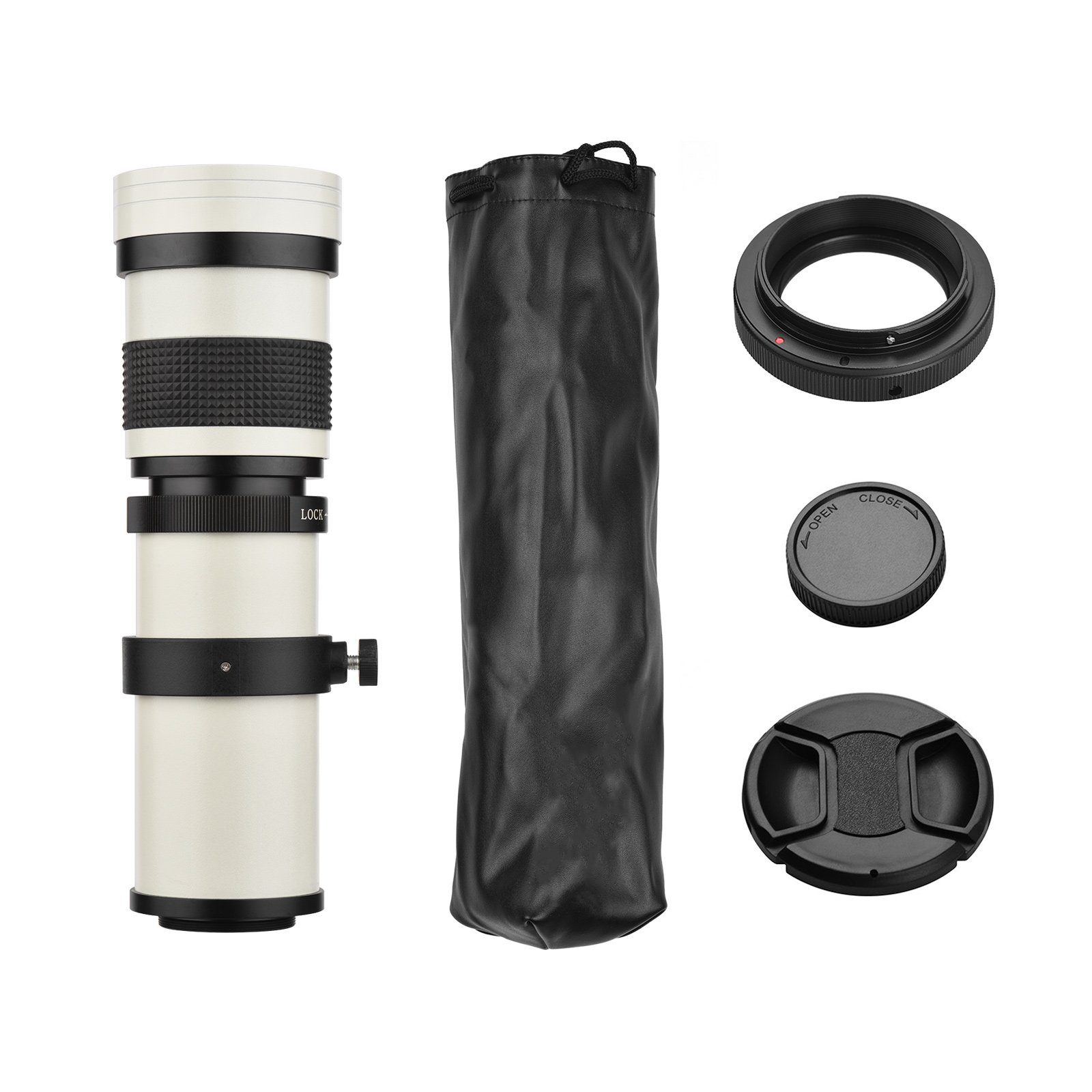 Tidyard MF Super Tele-Zoomobjektiv F / 8.3-16 420-800 mm Zoomobjektiv, (T-Halterung Zoomobjektiv)