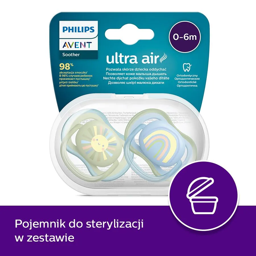Πιπίλα Avent Ultra Air 0-6 μηνών, unisex