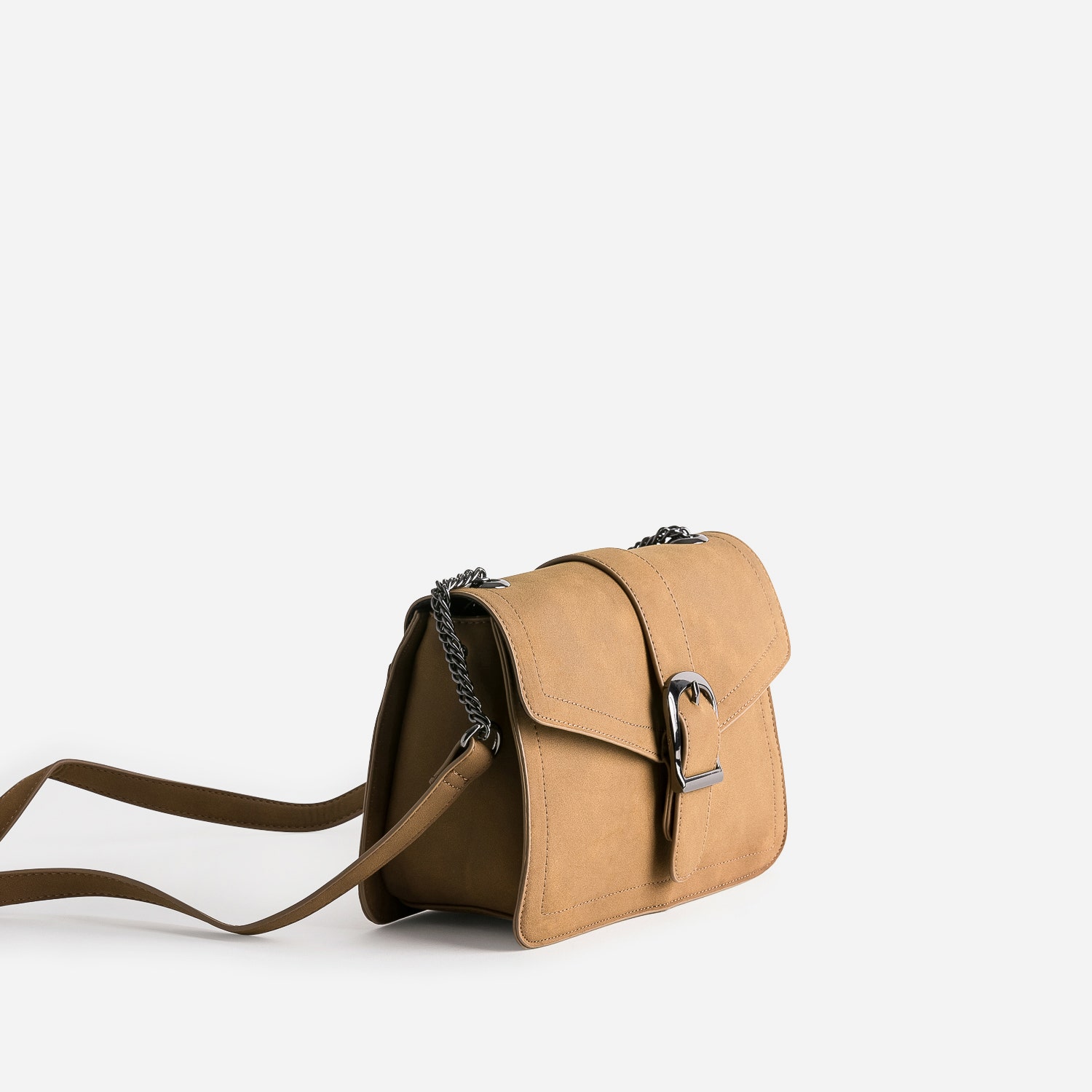 Sac besace TEXTO marron suédé