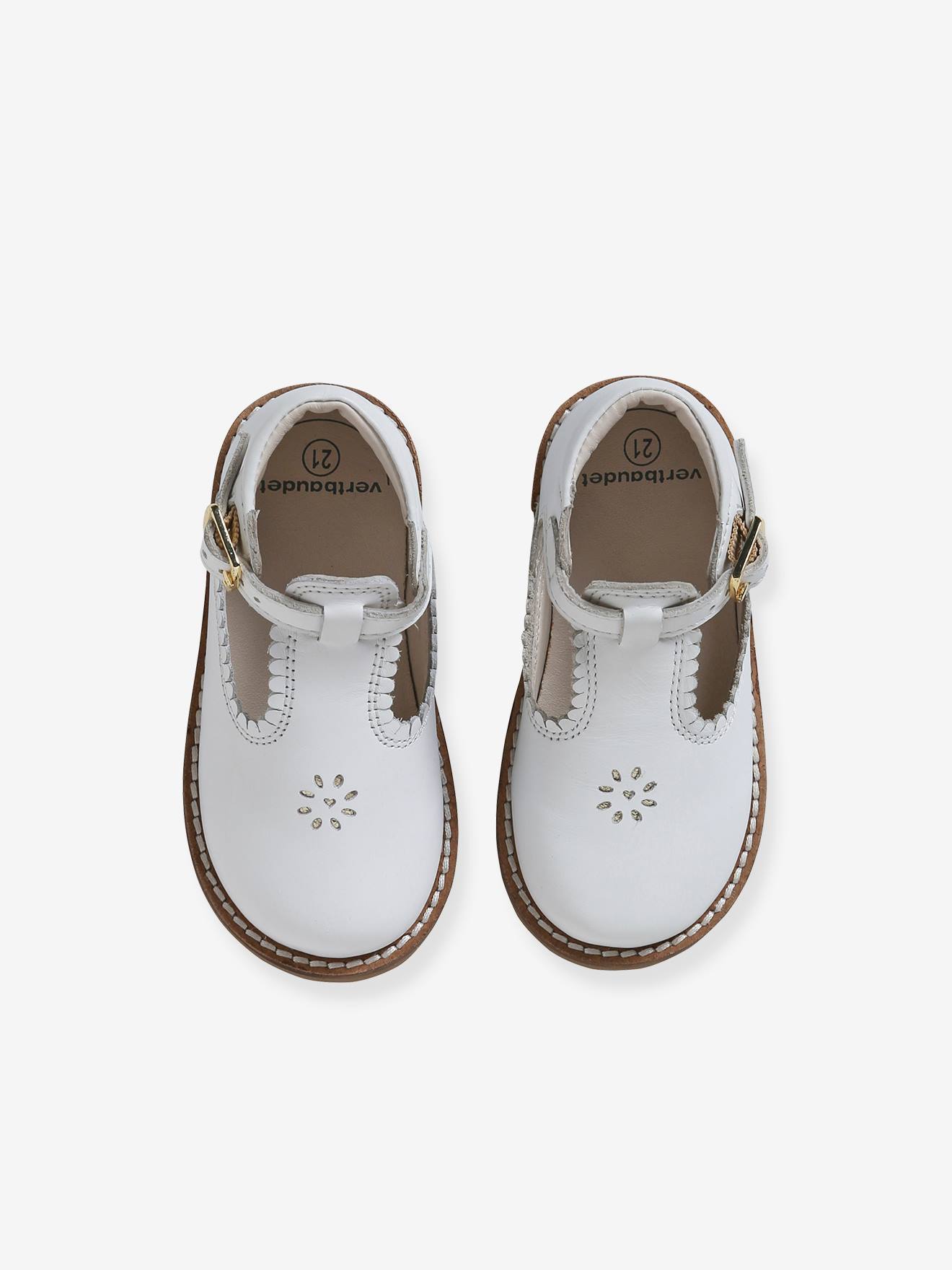 Vertbaudet Baby Spangenschuhe - weiß