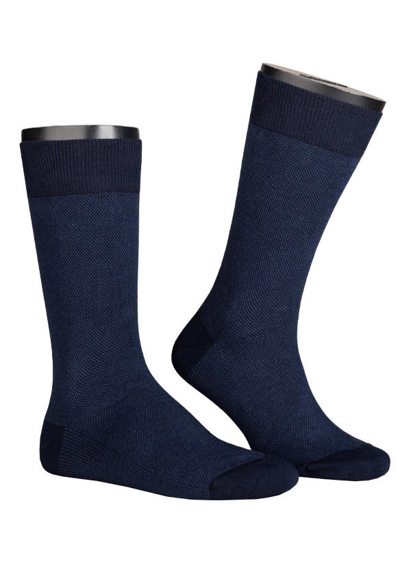 BOGGI MILANO, Socken, Baumwolle, navy meliert