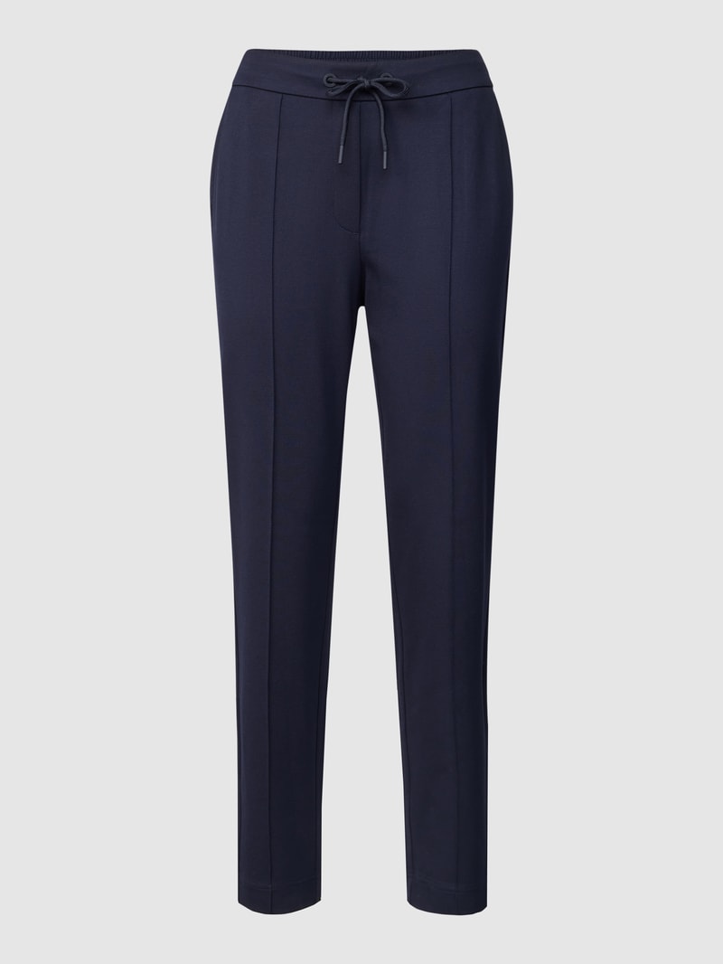 Sweatpants mit Ziernähten in marineblau