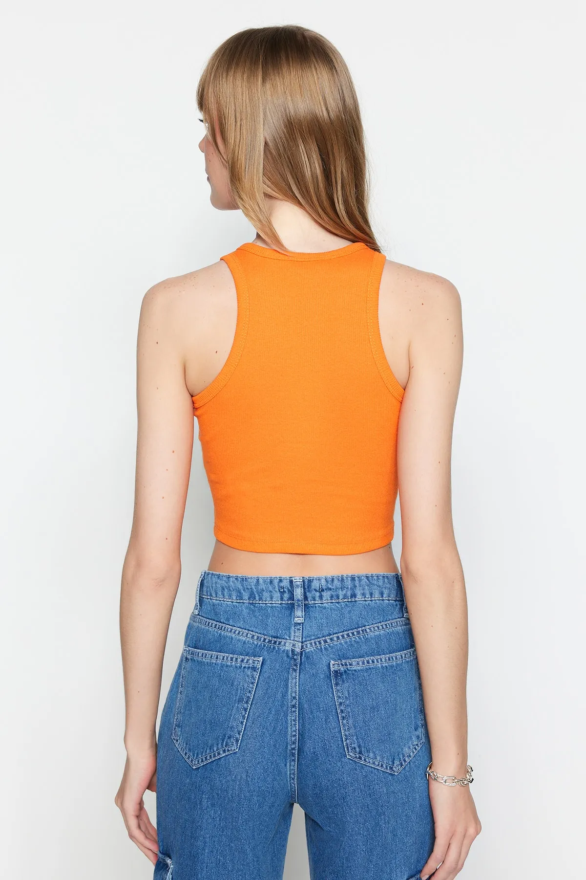 Trendyol Collection  Unterhemd - Orange - Slim Fit