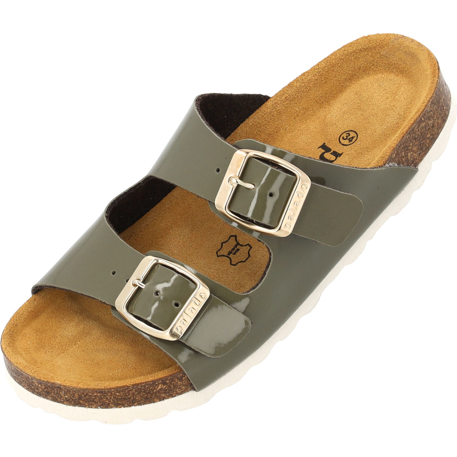 Palado Kids Korfu G Lack, Pantoletten, Kinder, Khaki